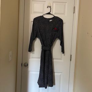 Vintage Long Sleeve Polka Dot Dress